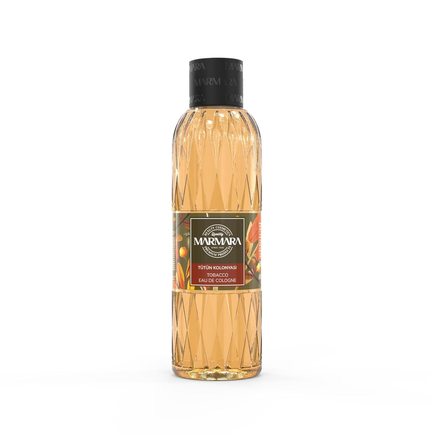 MARMARA After Shave Cologne Tabak 200ml, Tütün Kolonya, Rasierwasser Herren Duftwasser, Türkisches Handwasser, Kölnischwasser, Würziger Tabak Duft