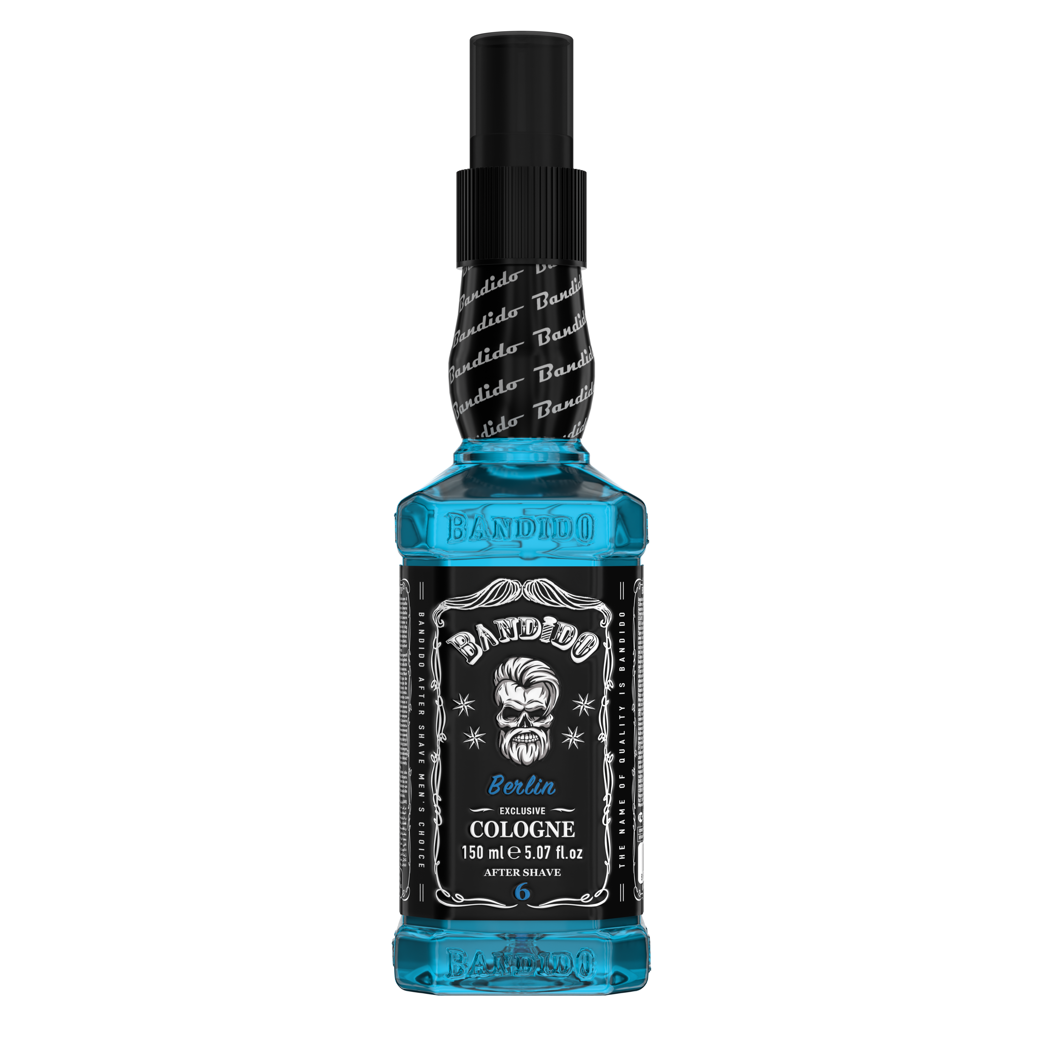 Bandido Eau de Cologne Herren, After Shave Lasvegas, Moscow, Mexico City, Sicilia, Berlin, Sydney, Lemon 150ML