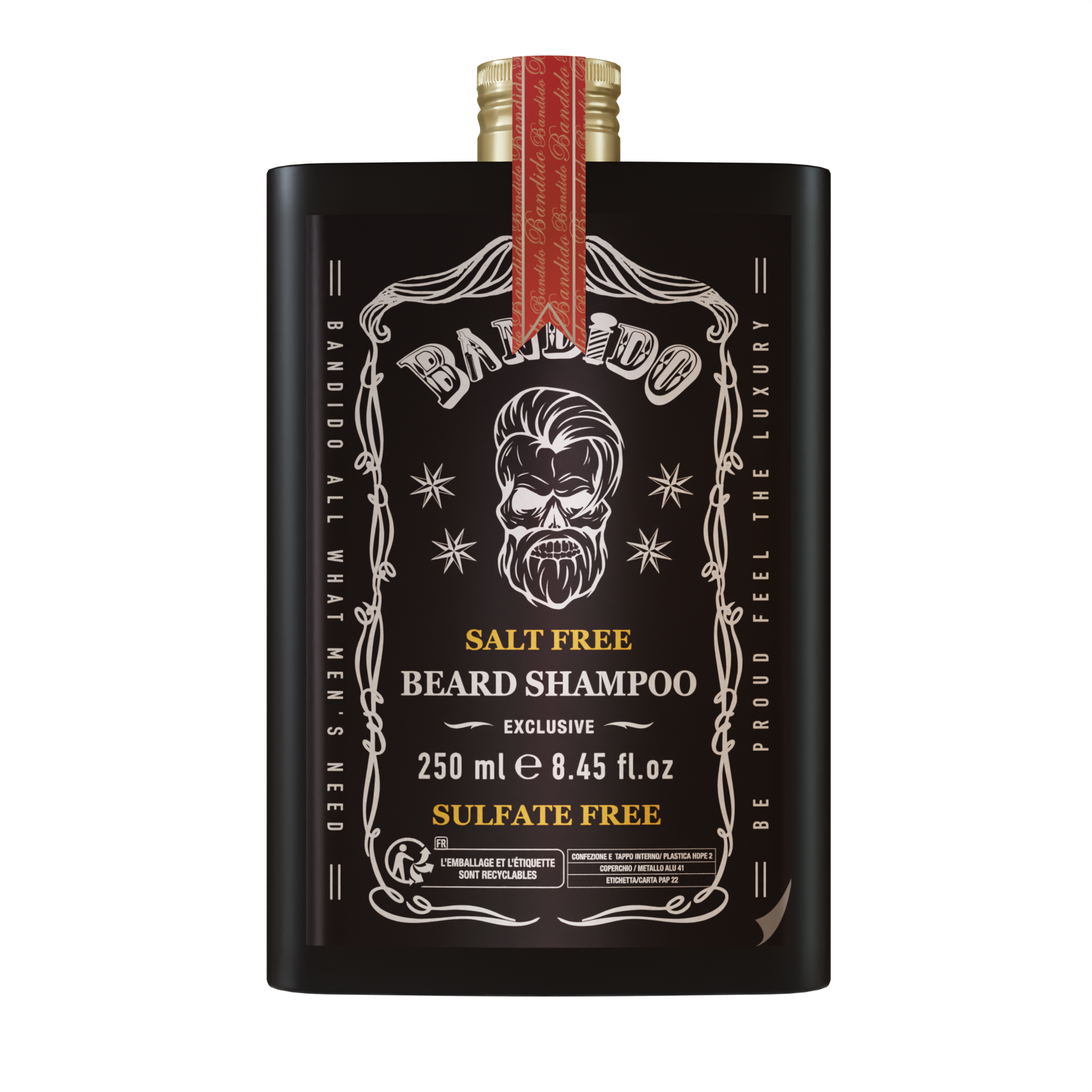Bandido Haar Shampo Dandruff, KERATIN, ARGAN, GARLIC 350ML & BARTSHAMPOO 250ML