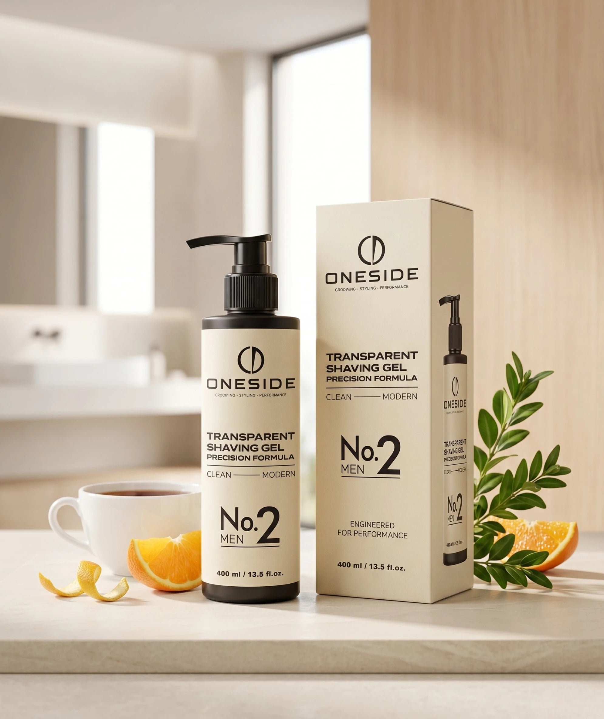 ONESIDE Transparent Shaving Gel No. 2 - Clean Modern