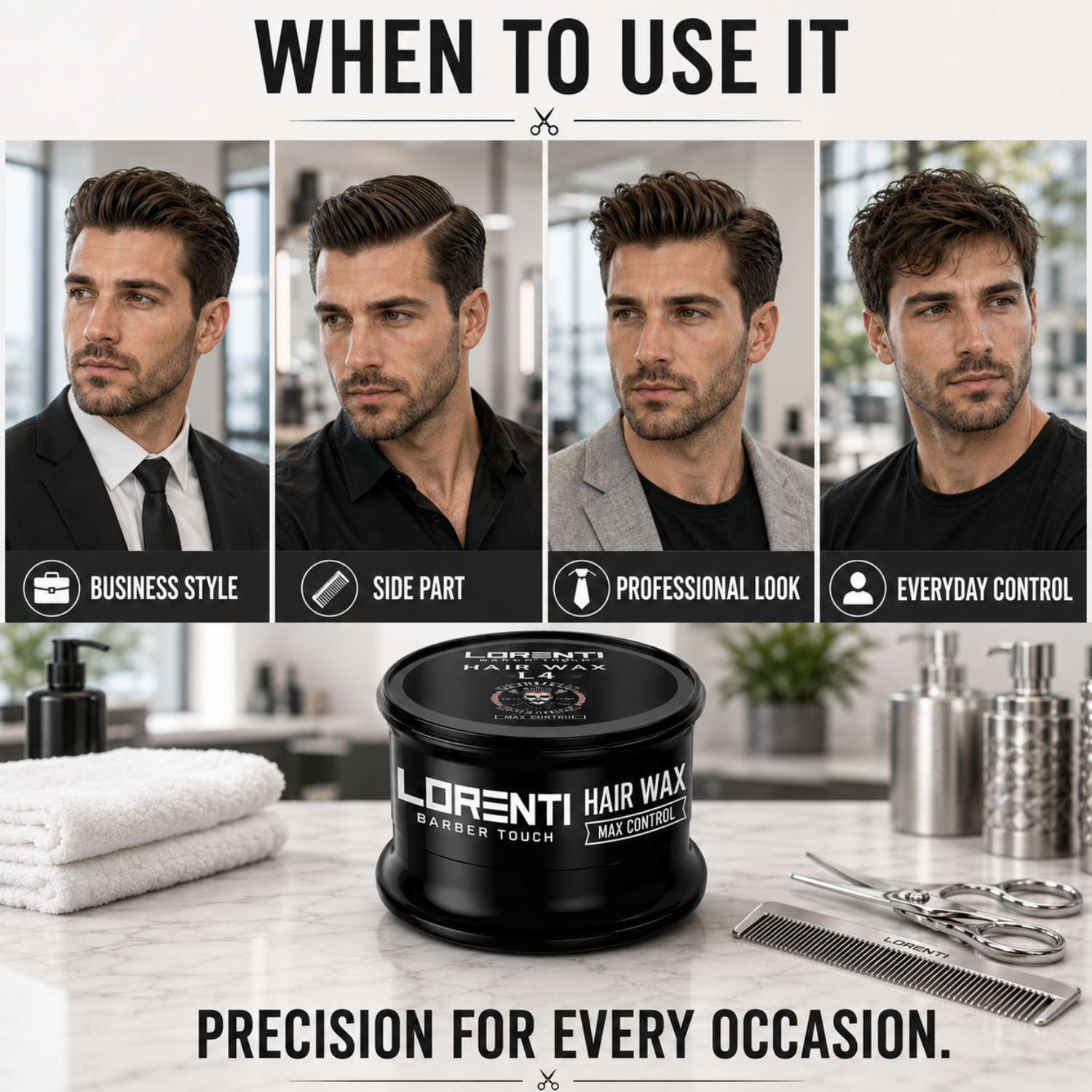 Lorenti Hair Wax L4 Max Control – Professionelles Haarwachs 150ml