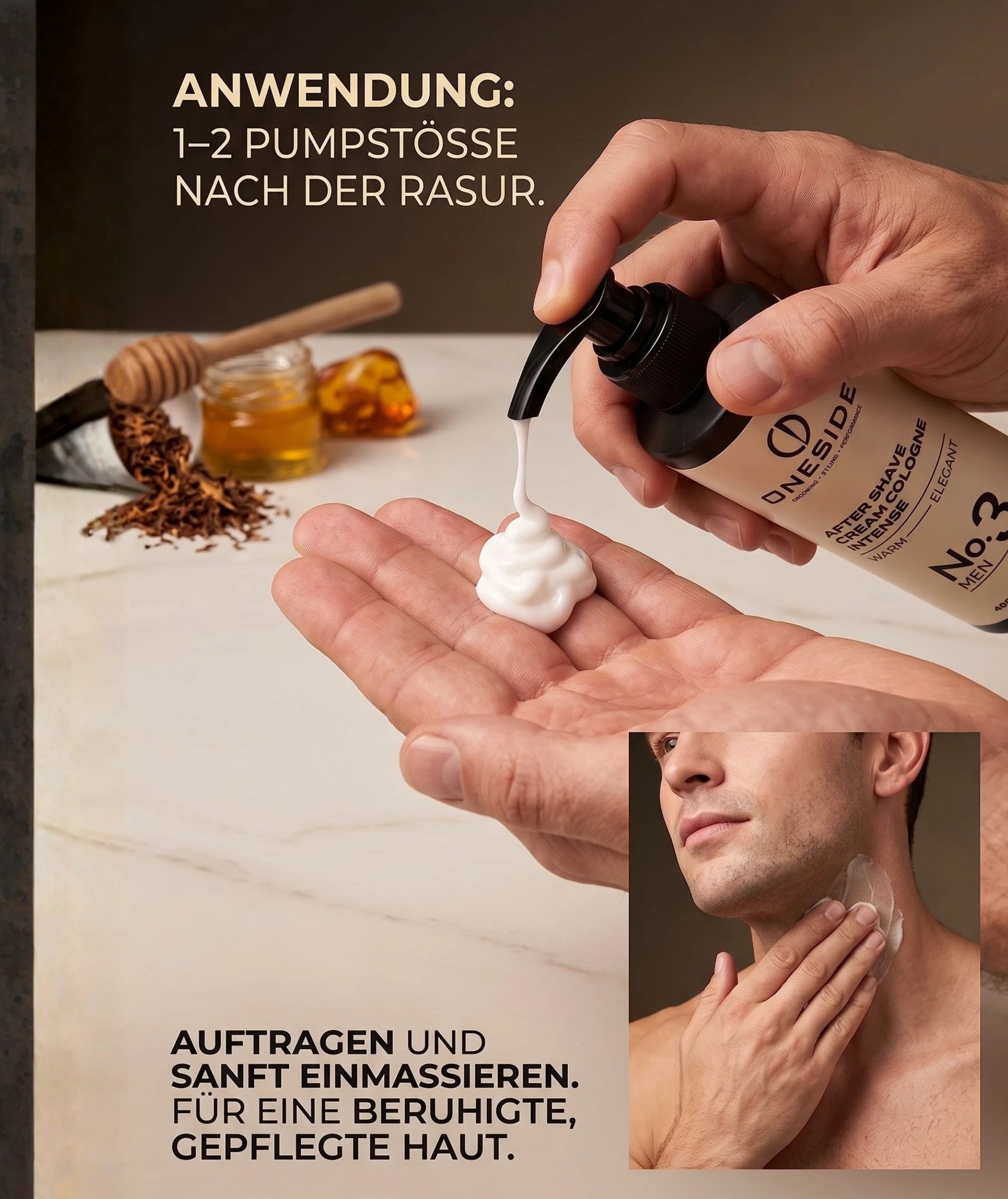 ONESIDE After Shave Cream Cologne No. 3 - Warm Elegant
