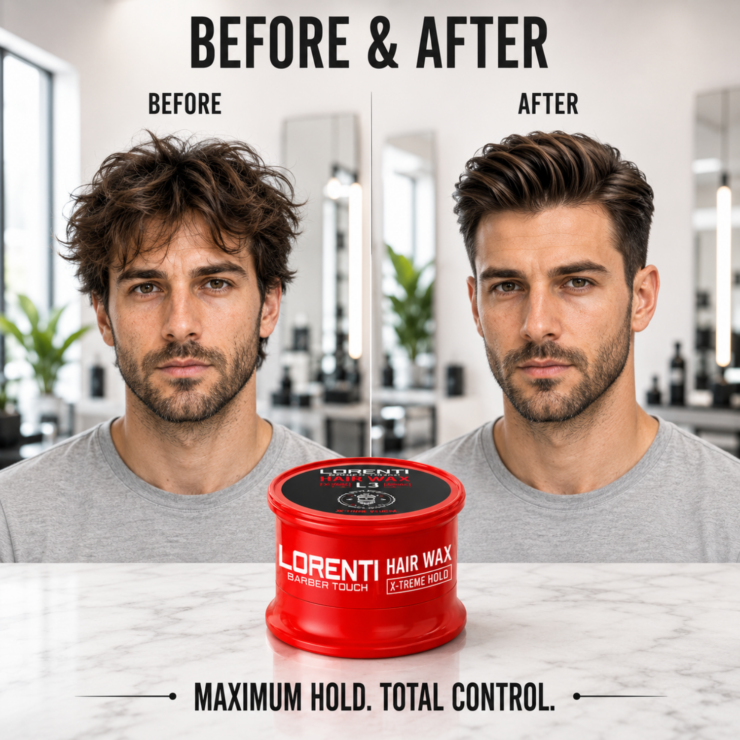 Lorenti Hair Wax L3 X-Treme Hold – Extra Starkes Haarwachs 150ml