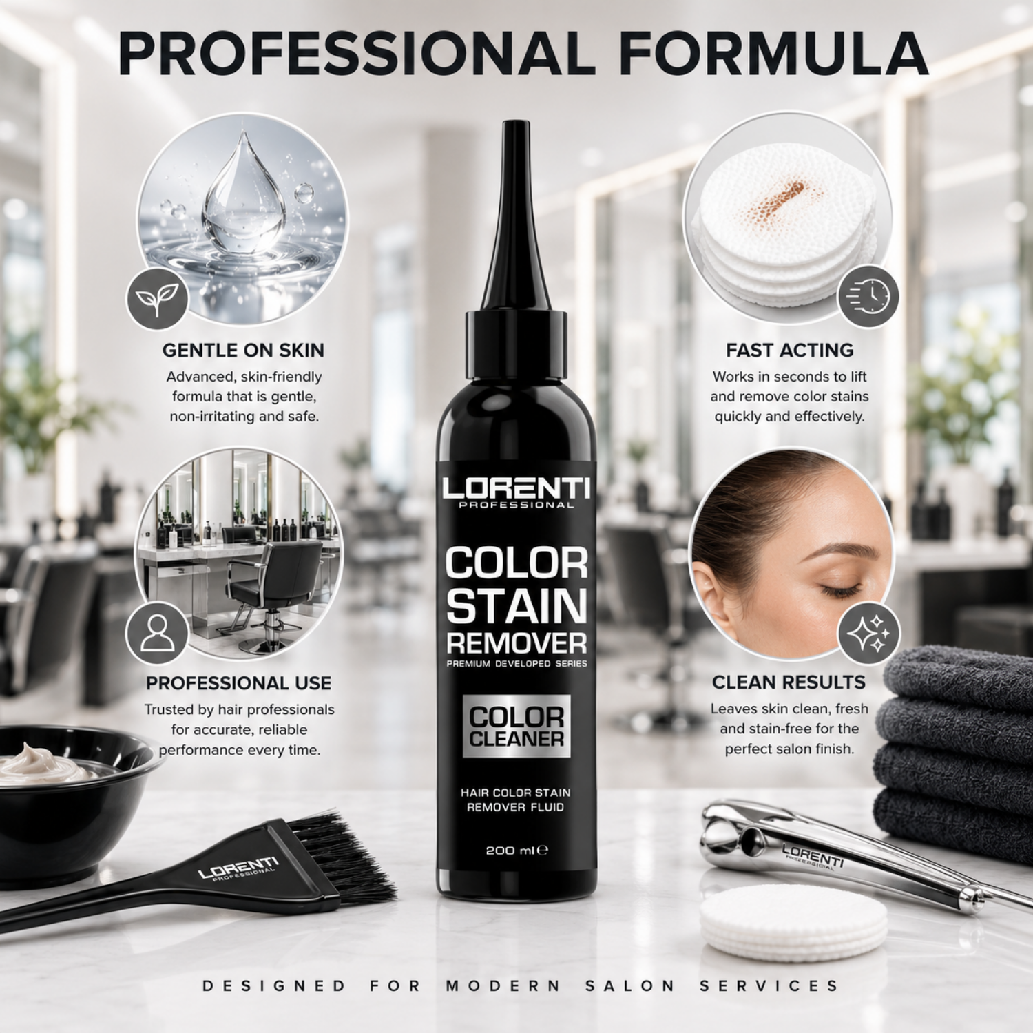 Lorenti Color Stain Remover 200 ml  Haarfarbenflecken Entferner