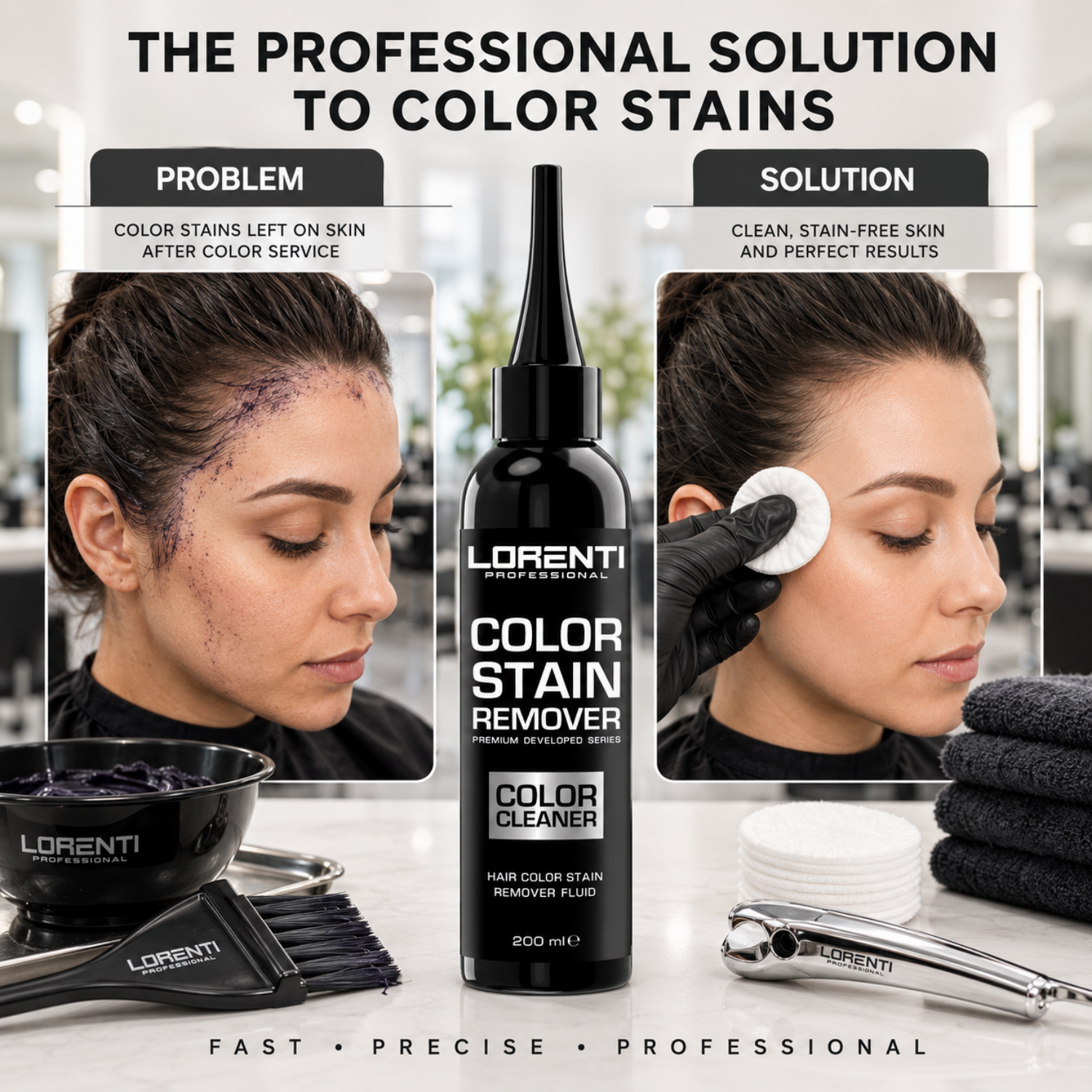Lorenti Color Stain Remover 200 ml  Haarfarbenflecken Entferner