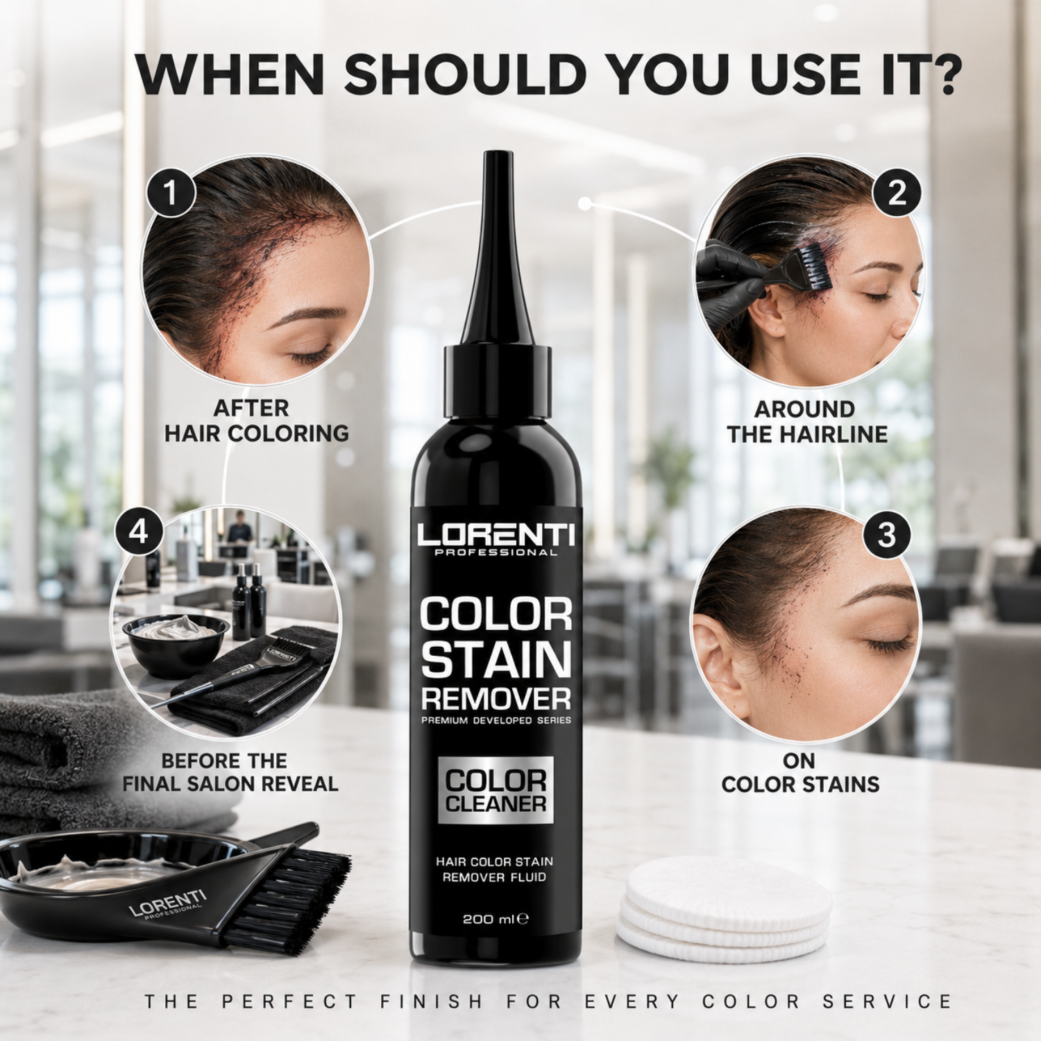 Lorenti Color Stain Remover 200 ml  Haarfarbenflecken Entferner