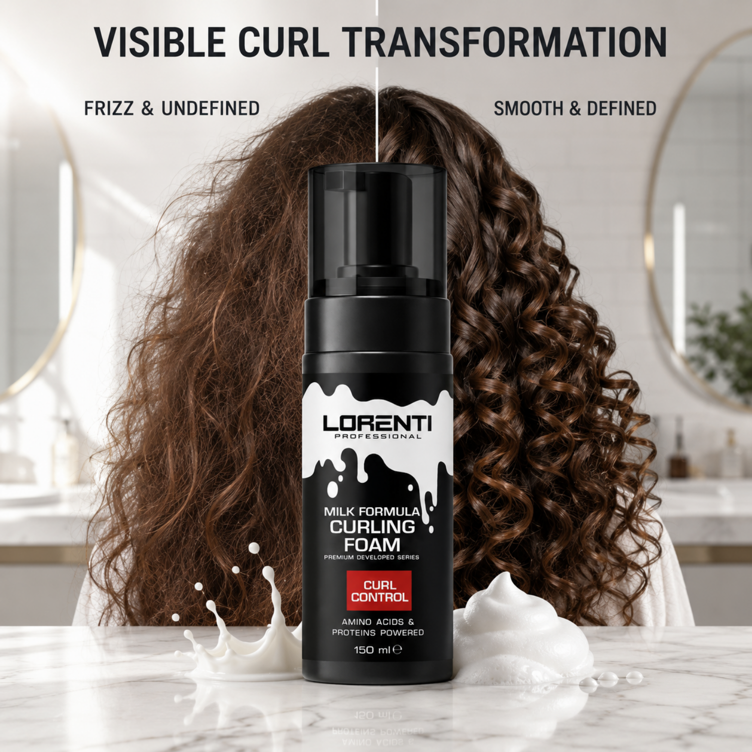 Lorenti Curling Foam Milk Formula 150 ml | Lockenschaum für definierte Curls