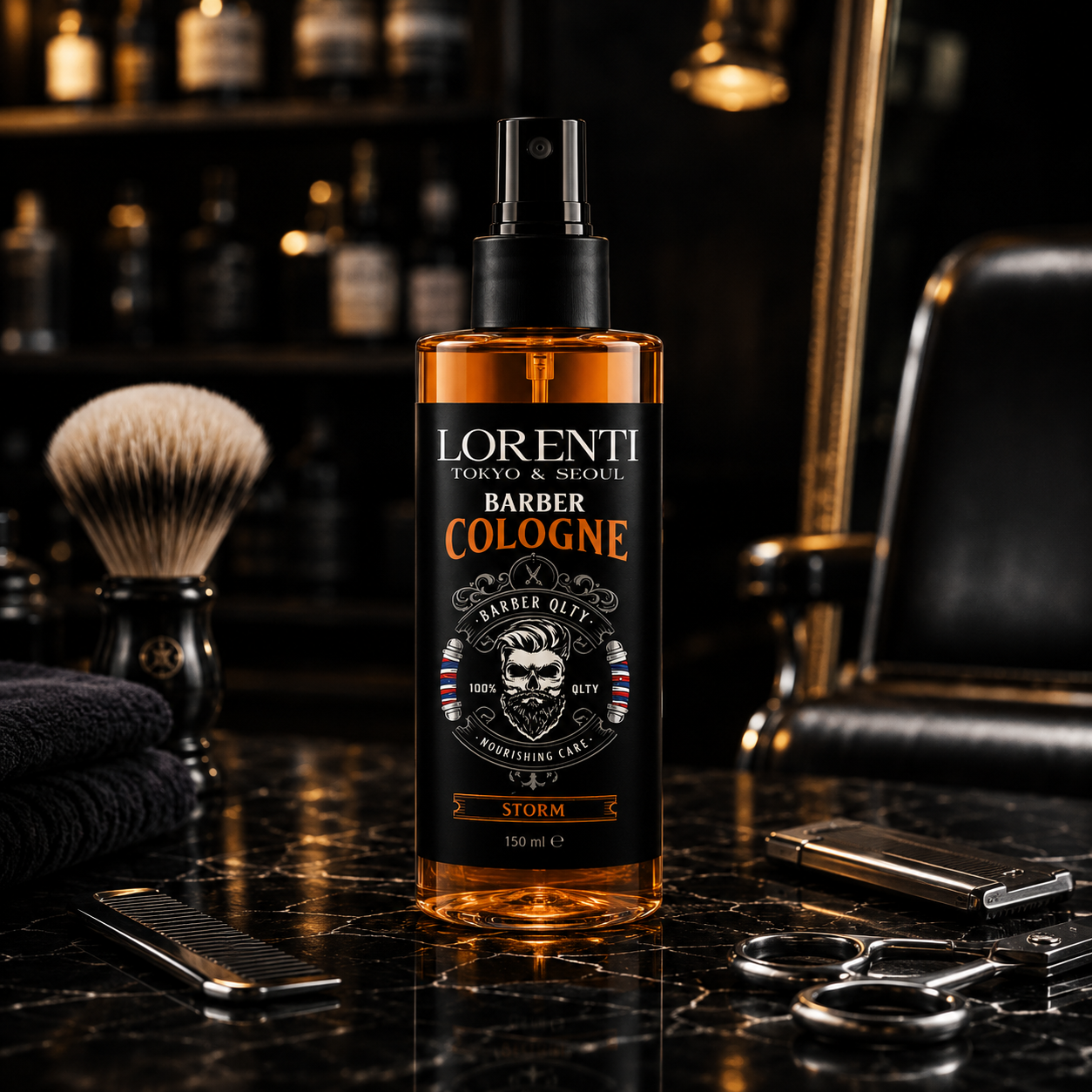 LORENTI TOKYO & SEOUL Barber Cologne 150ml STORM