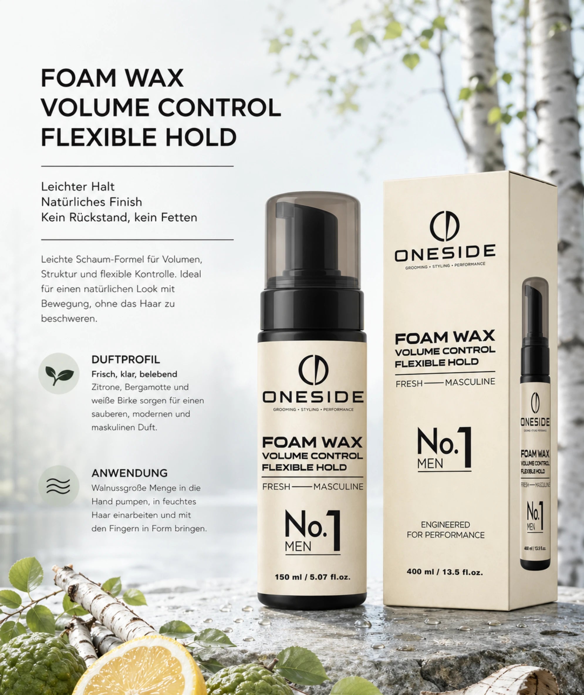 ONESIDE Foam Wax No. 1 - Fresh Masculine