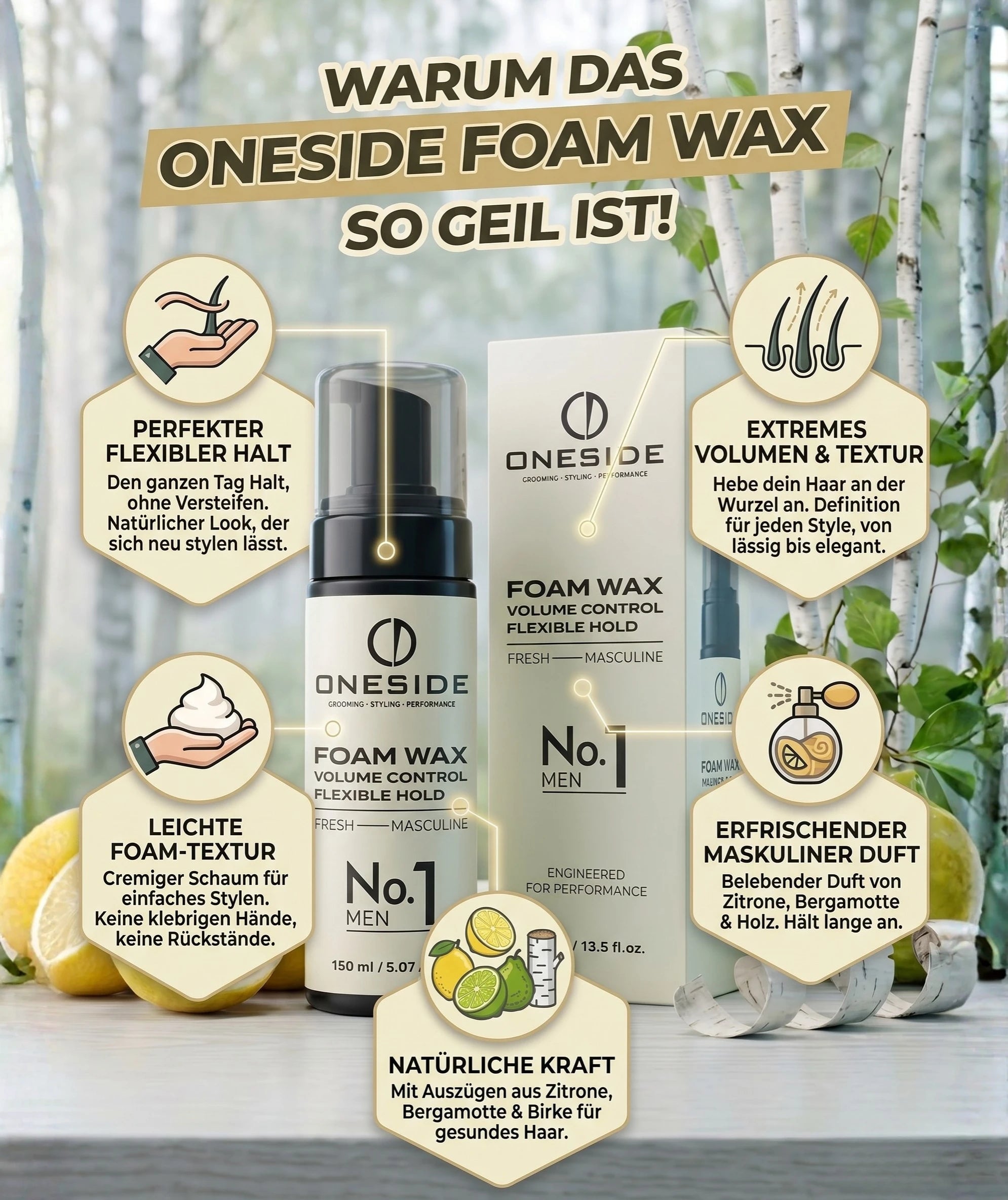 ONESIDE Foam Wax No. 1 - Fresh Masculine