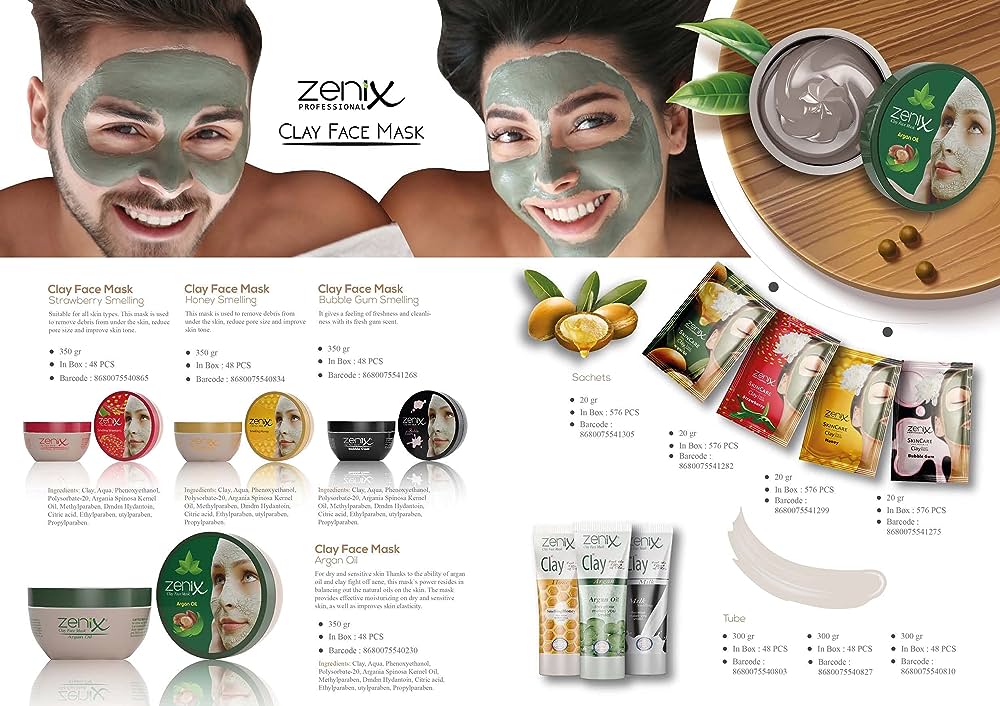 Zenix Face Mask Clay Honey 350gr