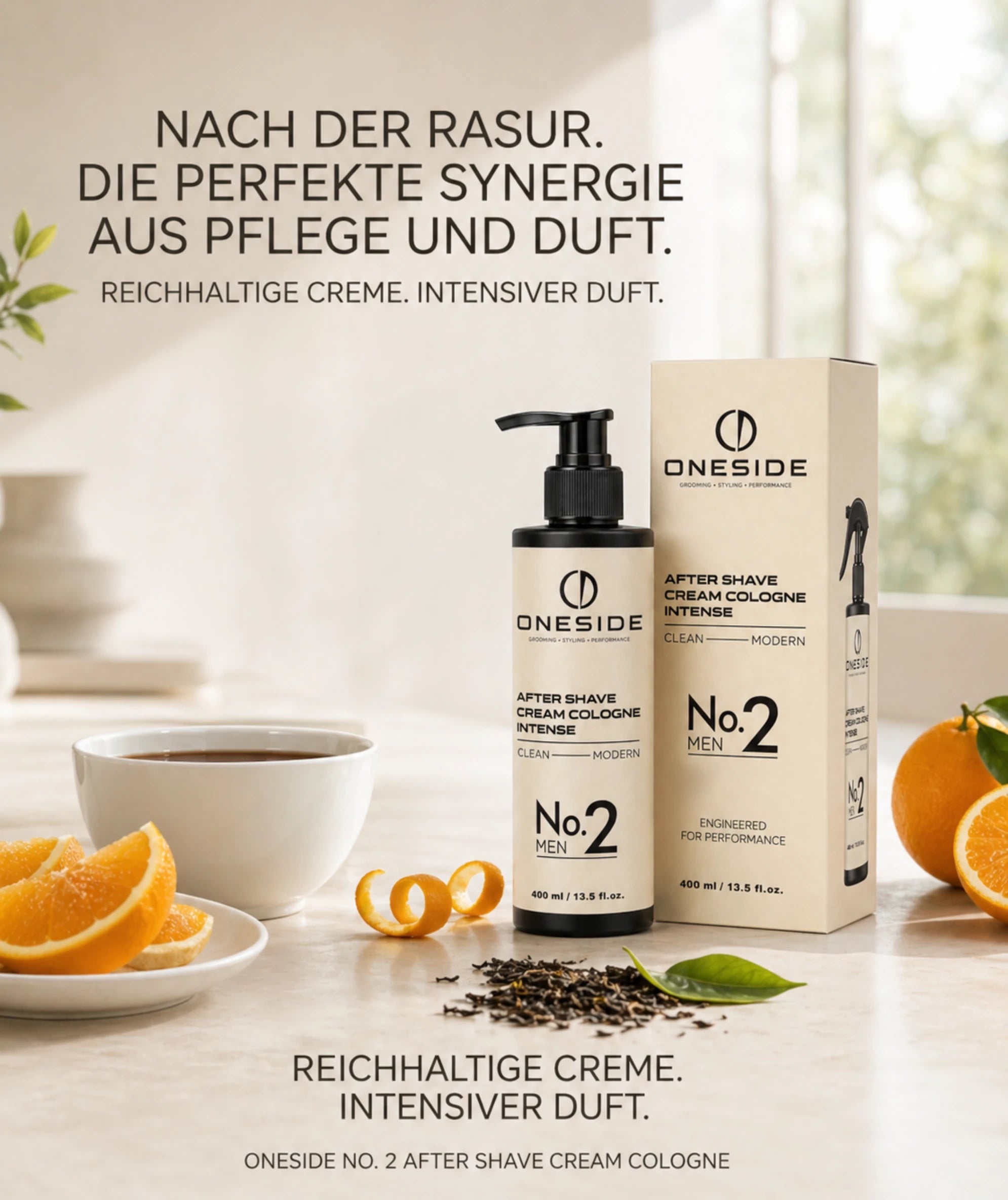 ONESIDE After Shave Cream Cologne No. 2 - Clean Modern
