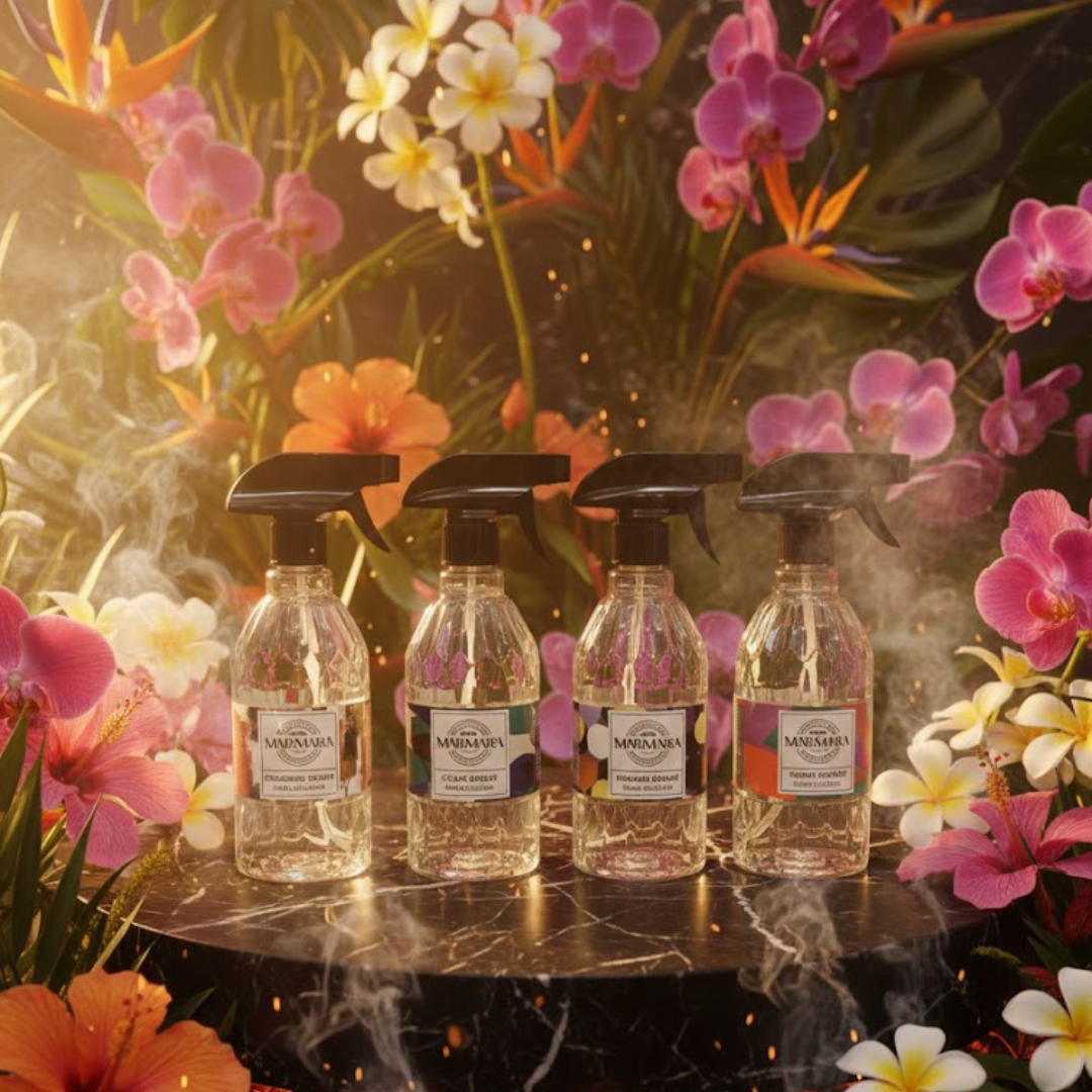 MARMARA Raumspray OCEAN BREECE, CASHMIRE TOUCH, POWDER DREAM & SECRET GARDEN 500 ml, Frisch Blumiger Lufterfrischer, Raumduft spray - duftspray, textil spray, geruchsentferner Wohnung, textilerfrischer , ohne Treibgas, Room Cologne (Kopie)