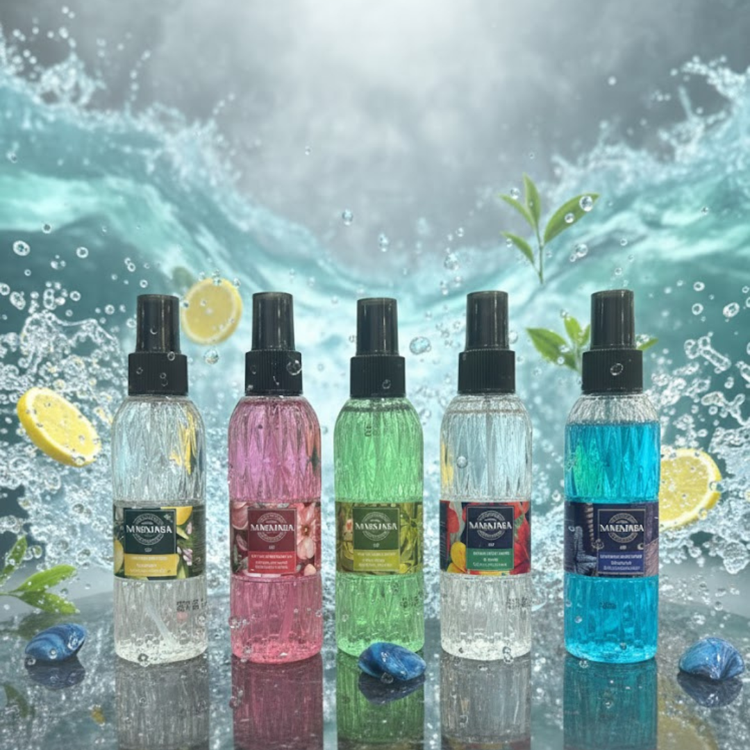 Limon Kolonya 80° 150ml Pumpspray, Eau de Cologne Lemon, Cherry, Green tea, Amber & Ocean Kölnischwasser, Duftwasser Damen und Herren