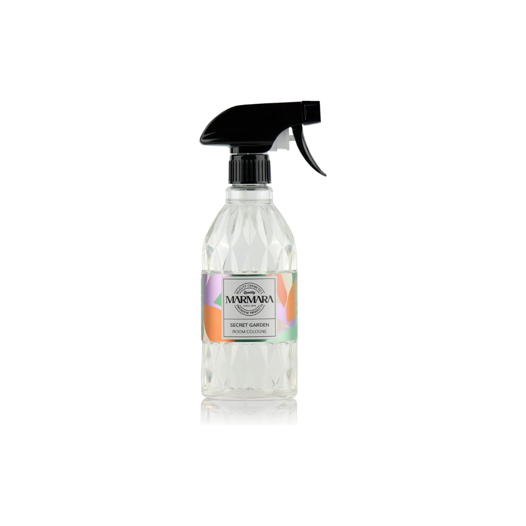 MARMARA Raumspray SECRET GARDEN 500 ml, Frisch Blumiger Lufterfrischer, Raumduft spray, duftspray, textil spray, geruchsentferner Wohnung, textilerfrischer, ohne Treibgas, Room Cologne