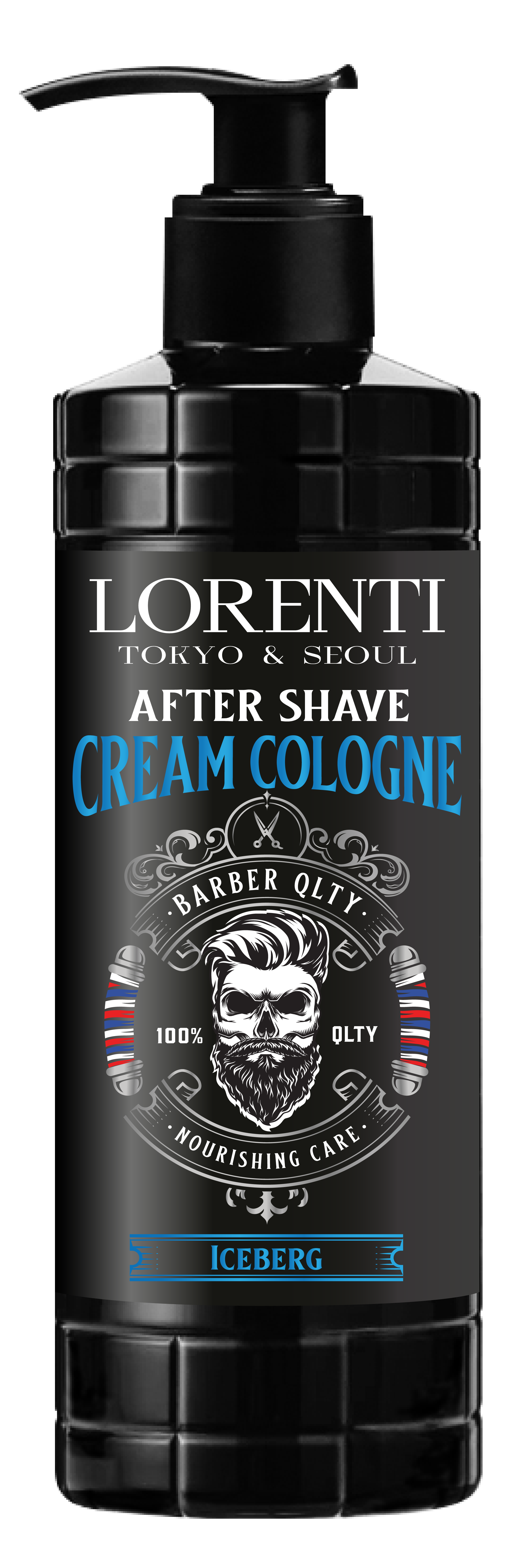 LORENTI TOKYO & SEOUL Barber After Shave Cream Cologne Lotion Men 400ml Prime Gold, Icberg, Wild