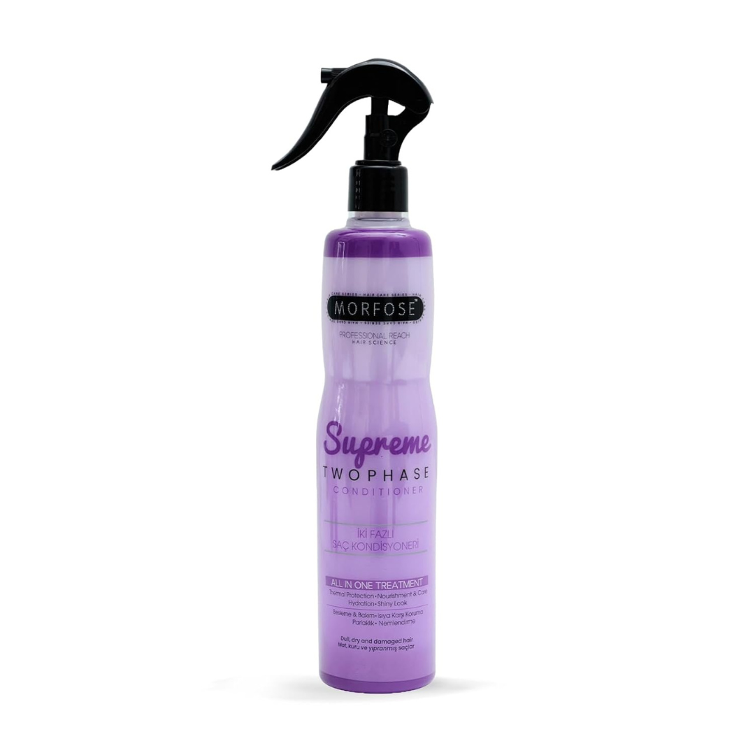 Morfose 2 Phase Conditioner Argan, Milk & Honey, Supreme, Quinoa & Hemp, Milk Therapy, Keratin, Biotin, Collagen, Amino Keratin 400 ml