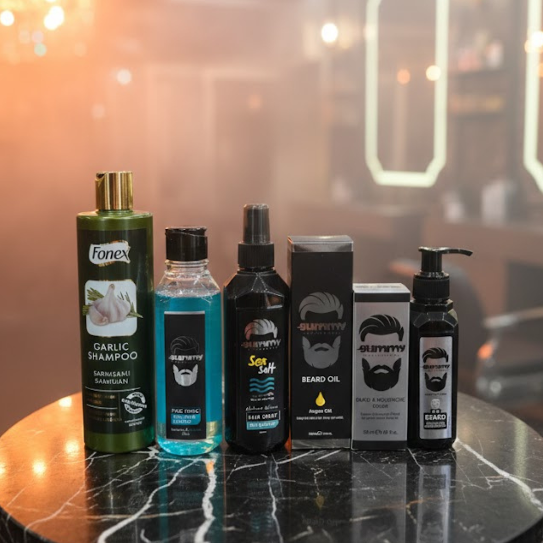 Fonex Garlic Shampoo 375 ml, Gummy Face Tonic, Sea Salt, Beard Oil, Beard & Moustache Serum, 2in1 Beard Schampoo & Conditioner