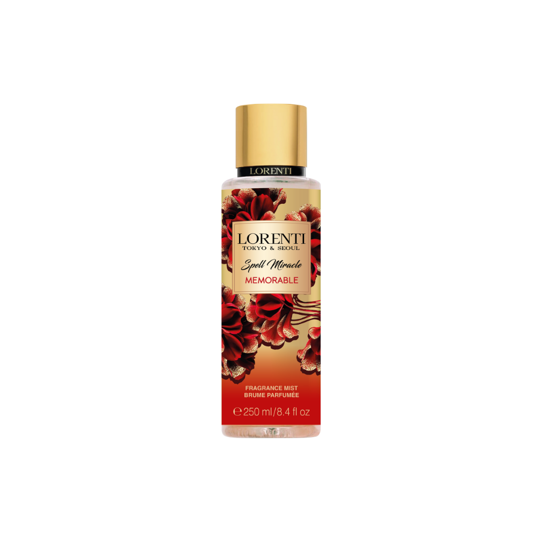 LORENTI TOKYO & SEOUL Body Mist Spray 250 ml Love Wonder, Bright Dream, Aqua Glow, Memorable, Remarkable, Golden Vanilla