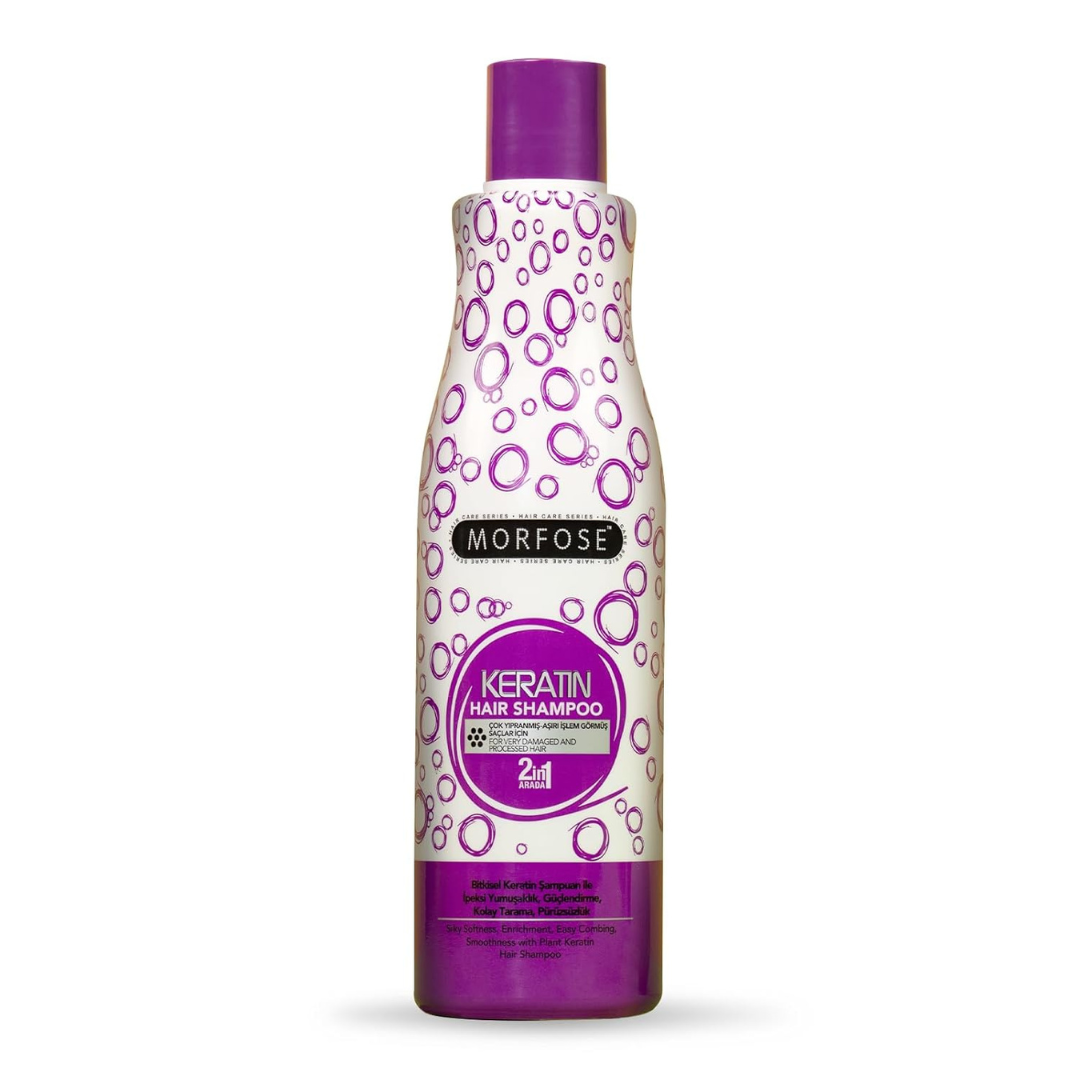 Morfose Collagen Hair Shampoo Keratin, Collagen, Argan, Biotin, Silver, Quinoa Protein 500 ml