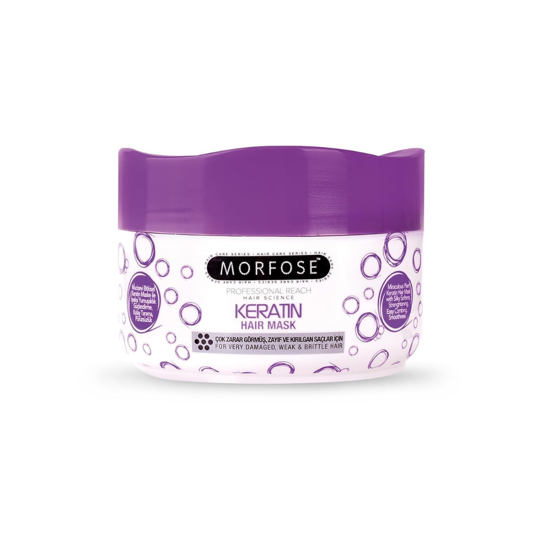 Morfose Hair Mask Keratin, Milk Therapy, Collagen, Biotin, Argan, Silver 500 ml