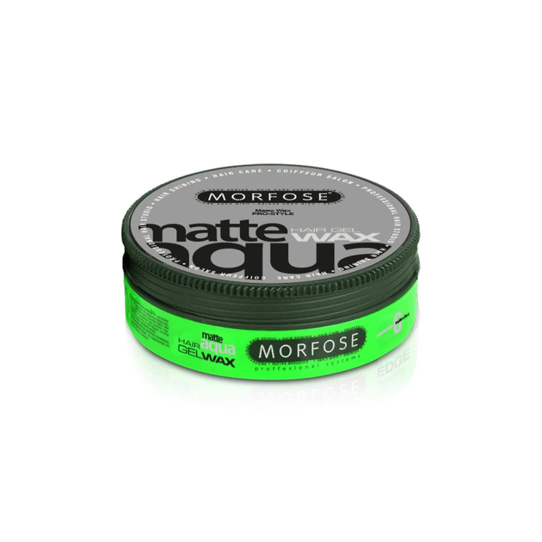 Morfose Aqua Matte Wax Green 175 ml – Professionelles mattes Finish & flexibler Halt