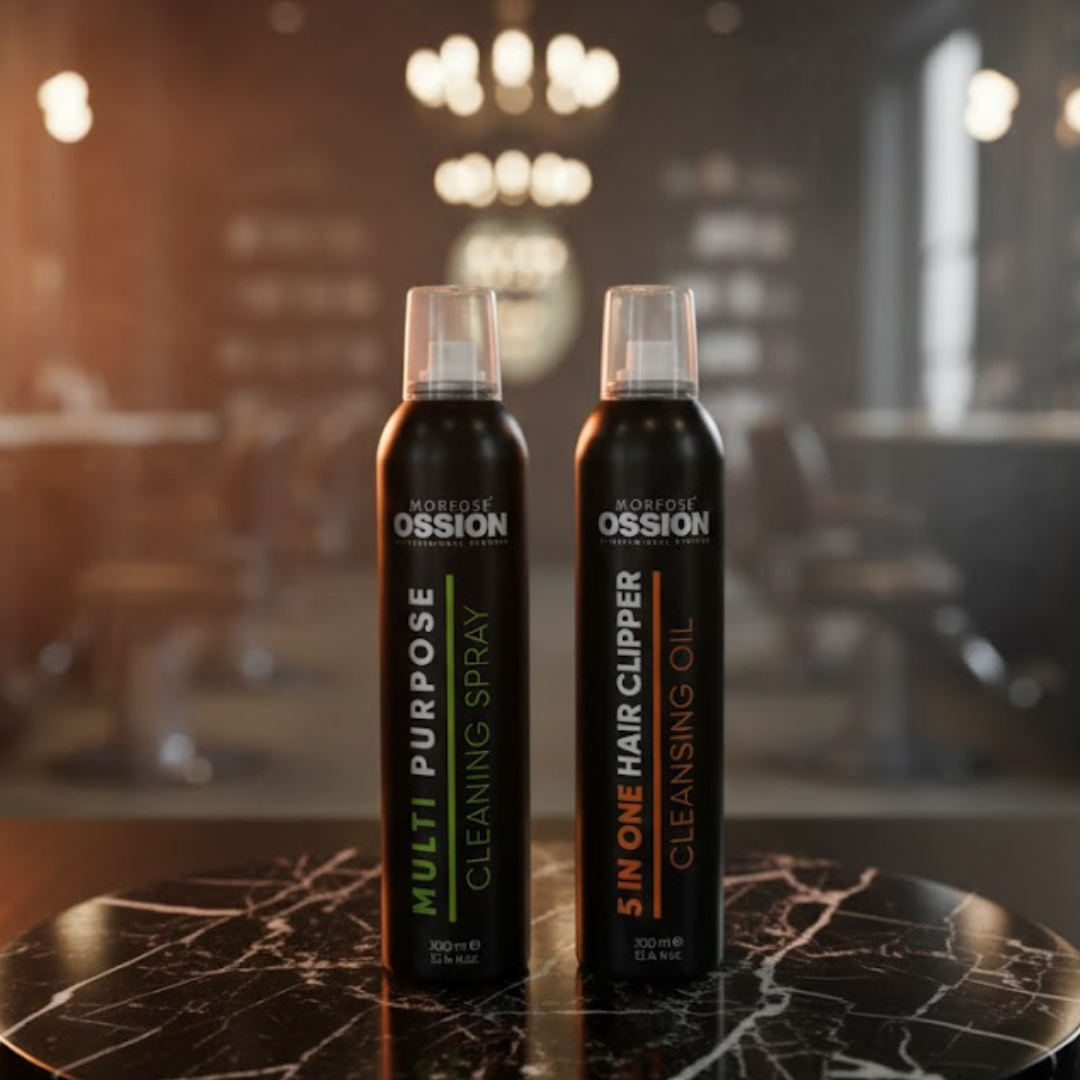 Ossion Metal Materials Cleaning Spray & 5 in 1 Hair Clipper Cleansing Oil 300 ml