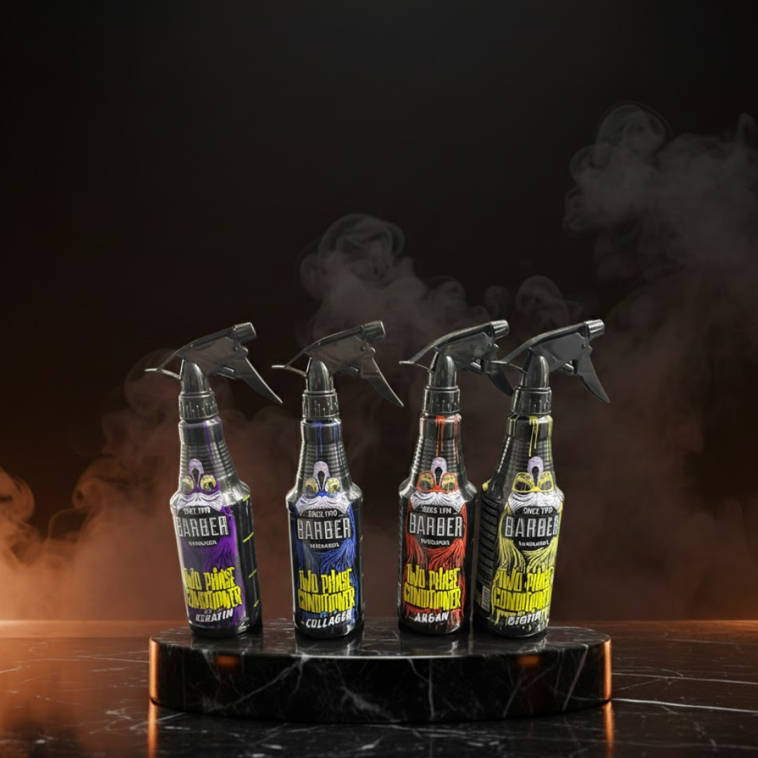 BARBER 2 PHASE CONDITONER 400 ML KERATIN NO.1, COLLAGEN NO.2, ARGAN NO.3, BIOTIN NO.4