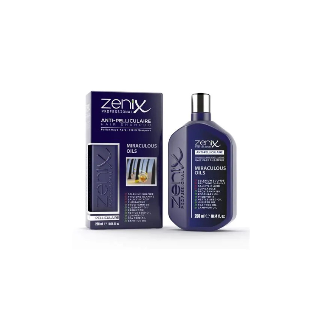 Zenix Professional Anti-Pelliculaire Shampoo Miraculous Oils – Anti-Schuppen Shampoo mit Salicylsäure, Teebaumöl & Provitamin B5