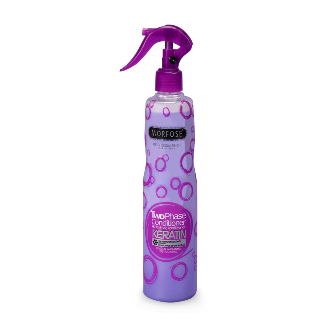 Morfose Keratin Two Phase Conditioner 400 ml – Aufbau & Glättung für strapaziertes Haar