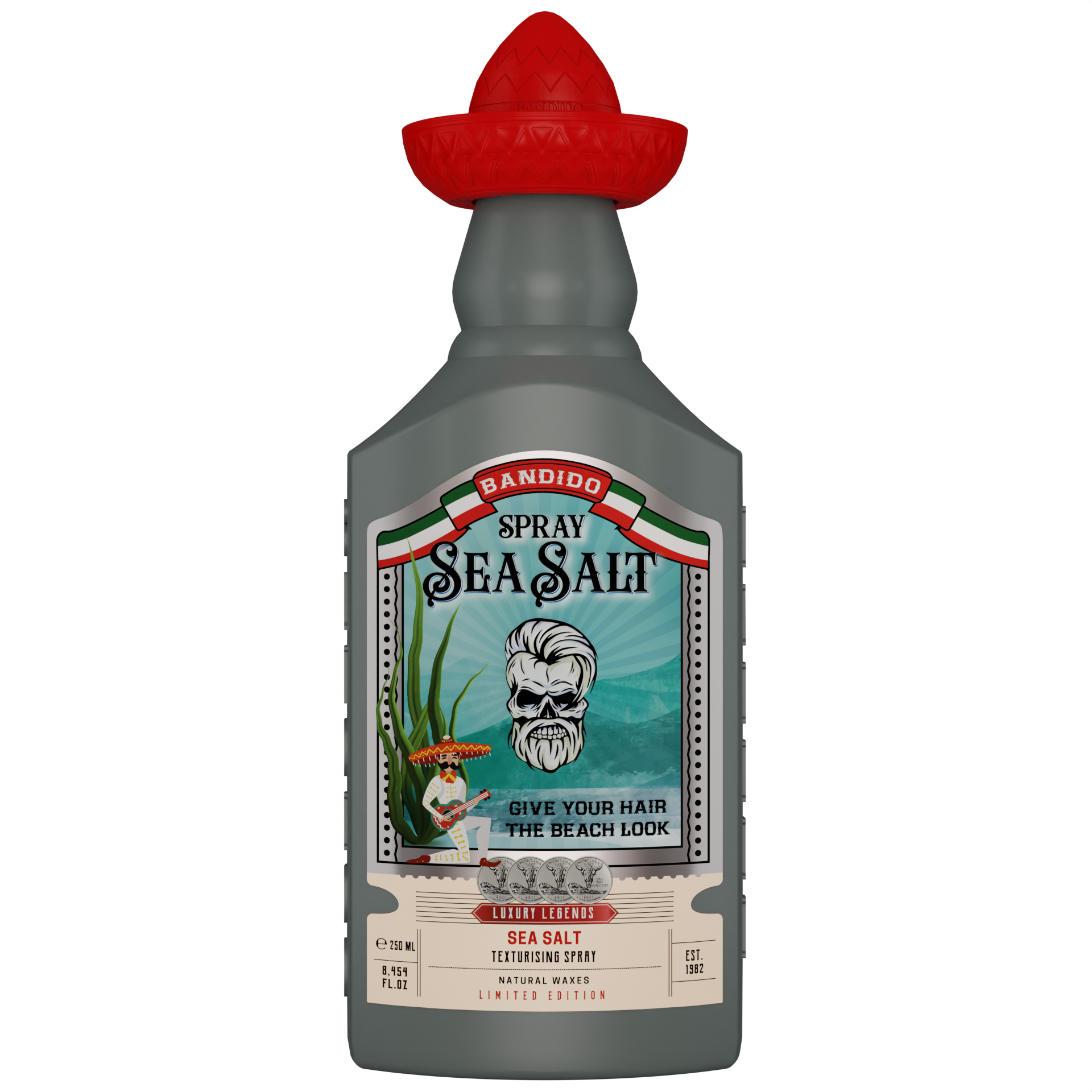 Bandido Hair Tonic, Groming Tonic, Sea Salt Spray For Men 250ml Erfrischendes Haarwasser Herren