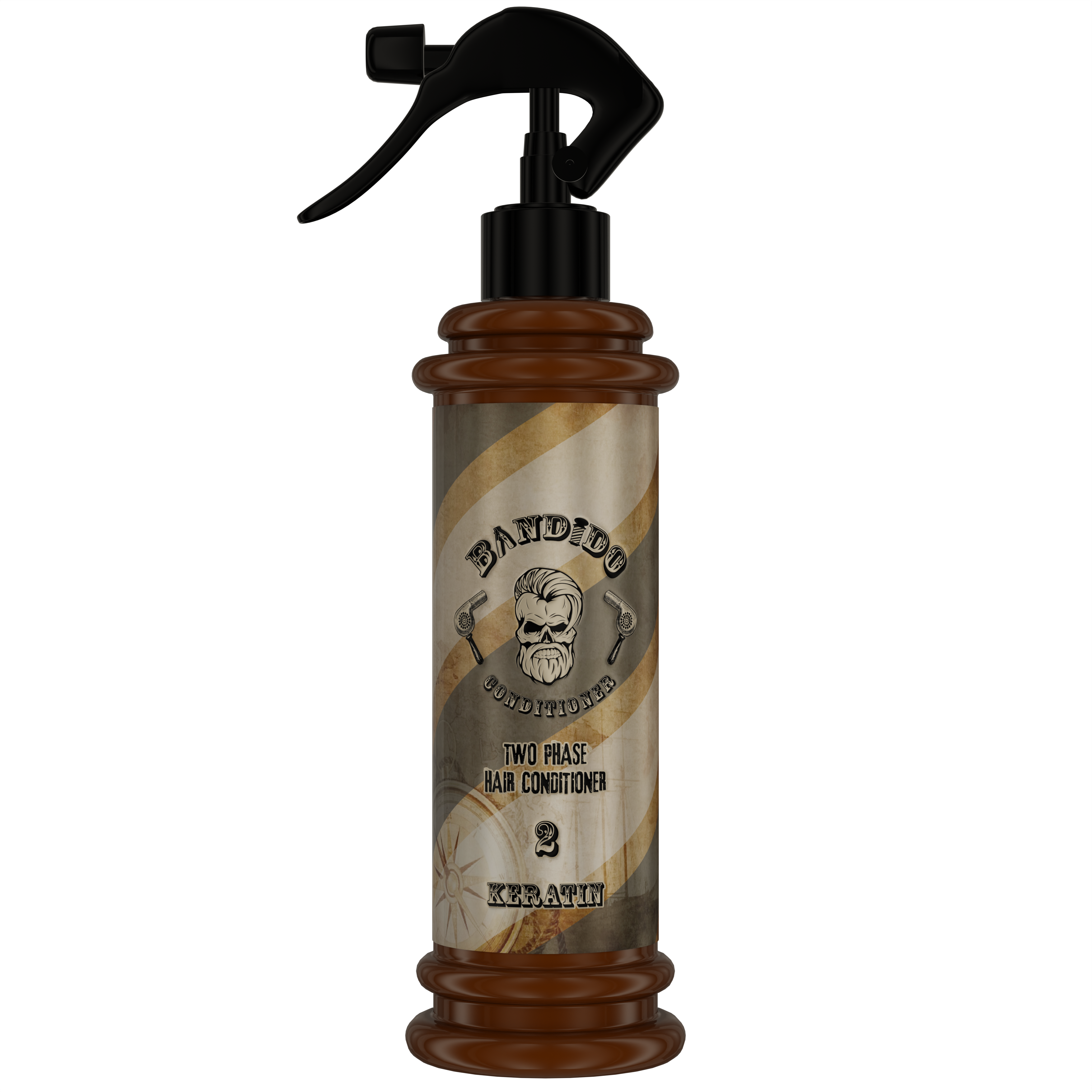 Bandido Two Phase Hair Conditioner 350ml, 2-Phasen-Spülung für trockenes Haar (ARGAN, HERBAL, MILKY, KERATIN)