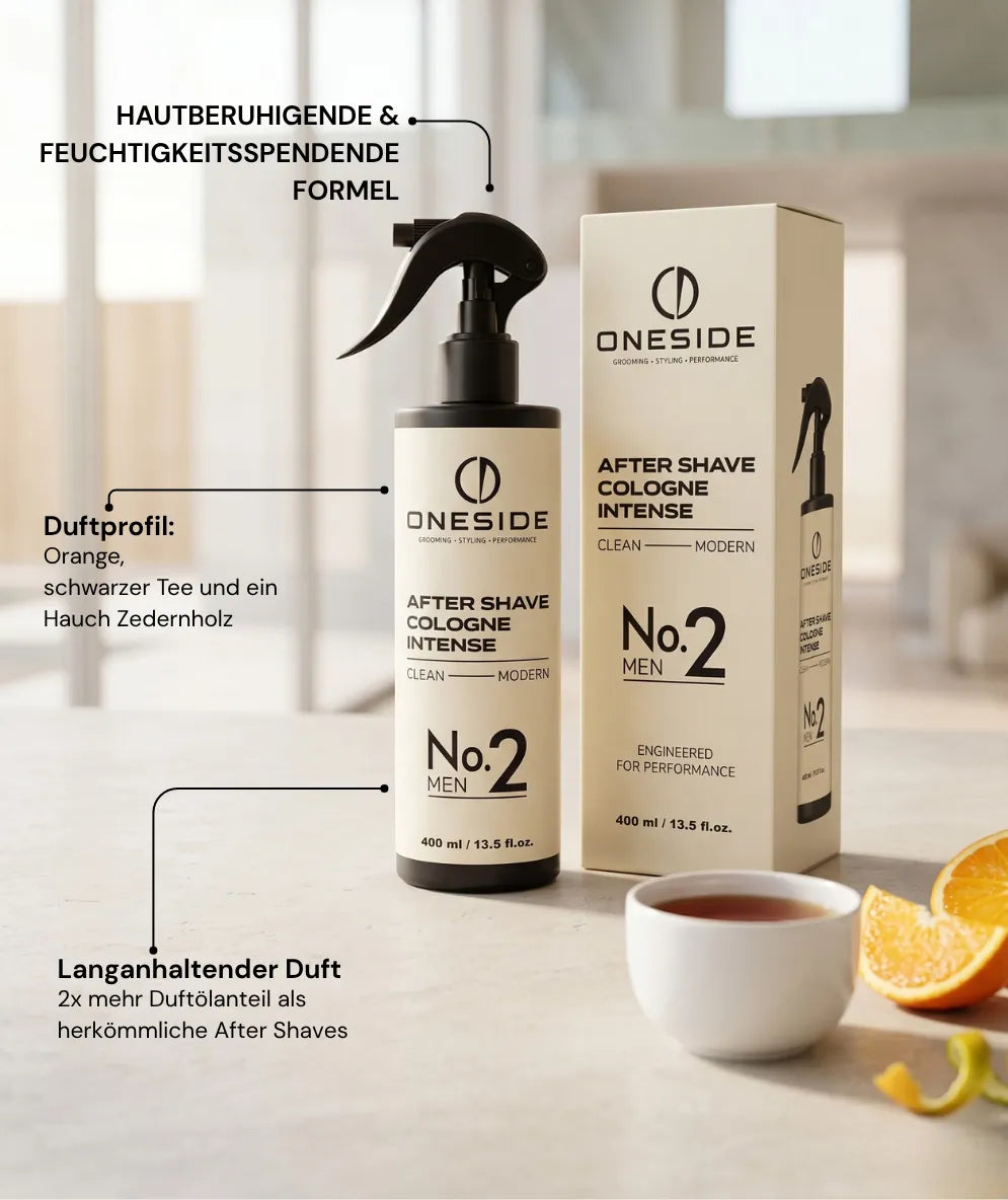 ONESIDE After Shave Cologne Intense No. 2 - Clean Modern