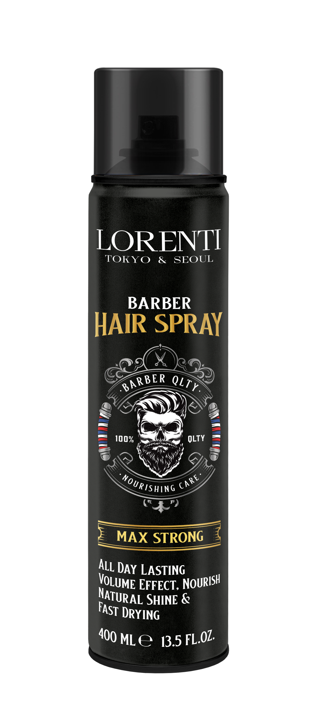 LORENTI TOKYO & SEOUL Barber Hair Spray Max Strong, Xxtra Strong, Volume & Strong, Strong Hold 400ml