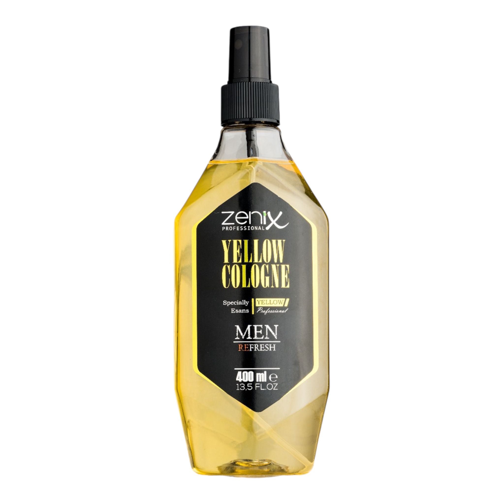 Zenix Barber Cologne After Shave Spray für Männer (400ml, Yellow Cologne)