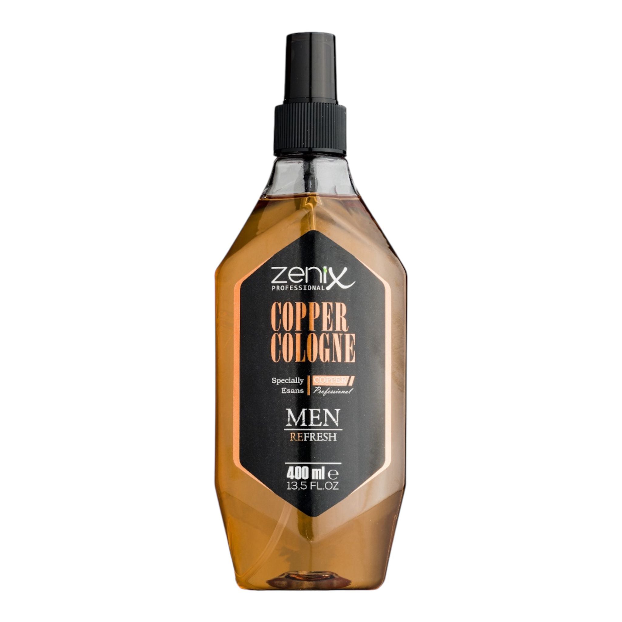 Zenix Barber Cologne After Shave Spray für Männer  (400ml, Copper Cologne)
