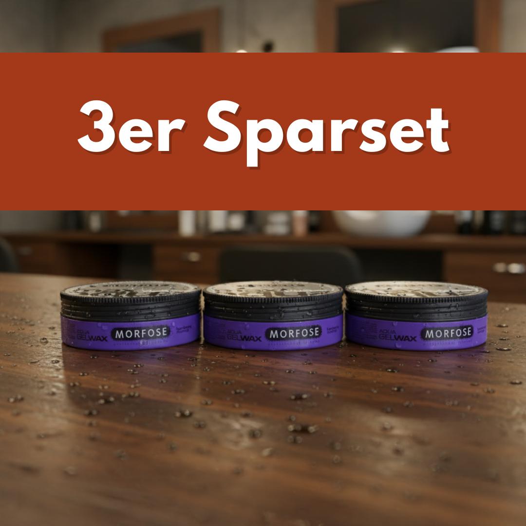 3ER SPARSET Morfose Max Aqua Gel Wax 3x175 ml – Langanhaltender Halt & Glanz für modernes Styling