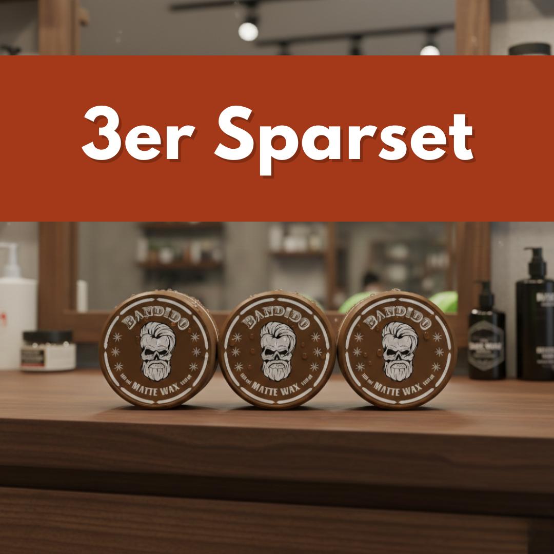 3ER SPARSET Bandido Aqua Hair Wax Nr.3 3x150ml