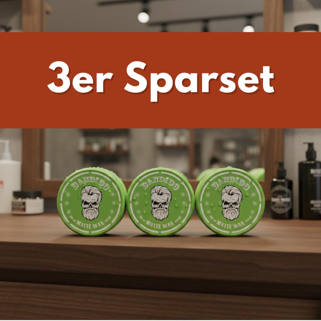 3ER SPARSET Bandido Matte Hair Wax 3x150ml | Haarwachs Matt mit Natürlichem Look