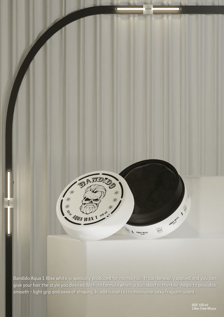 Bandido Aqua 1 Wax Bright White 150ml | Haarwachs Herren - AZURUM