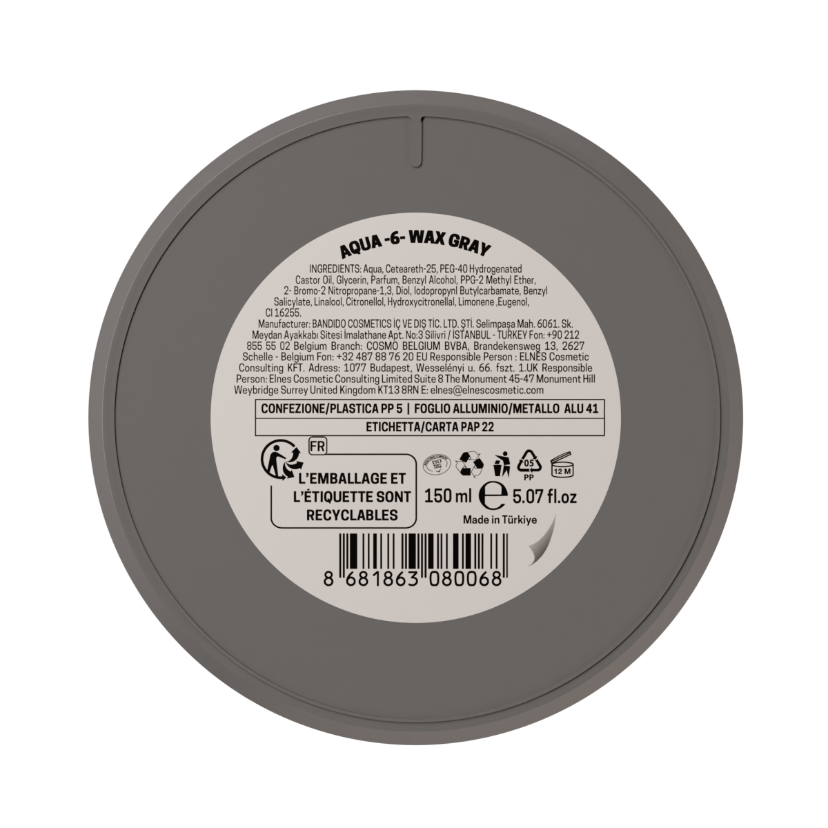 Bandido Aqua Hair Wax Nr.6 Haarwachs - AZURUM