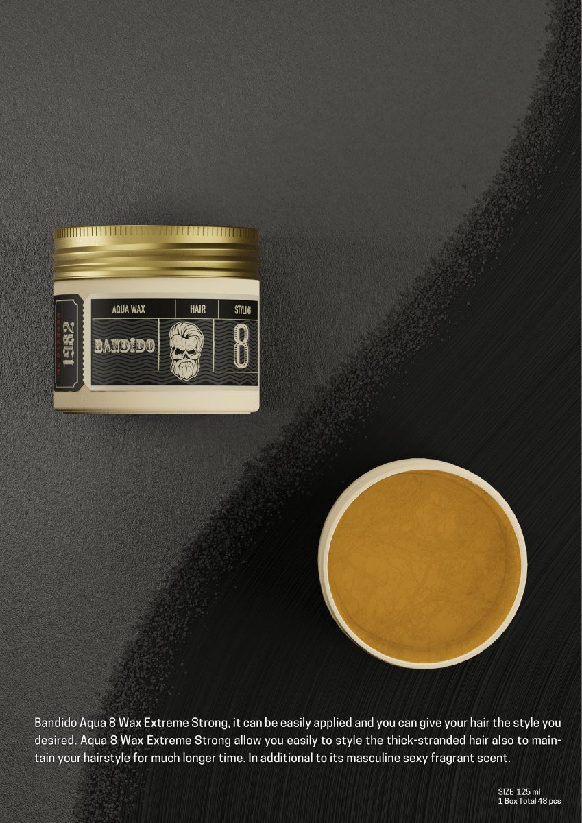 Bandido Aqua Wax Nr.8 extreme strong 125ml Haarwachs - AZURUM