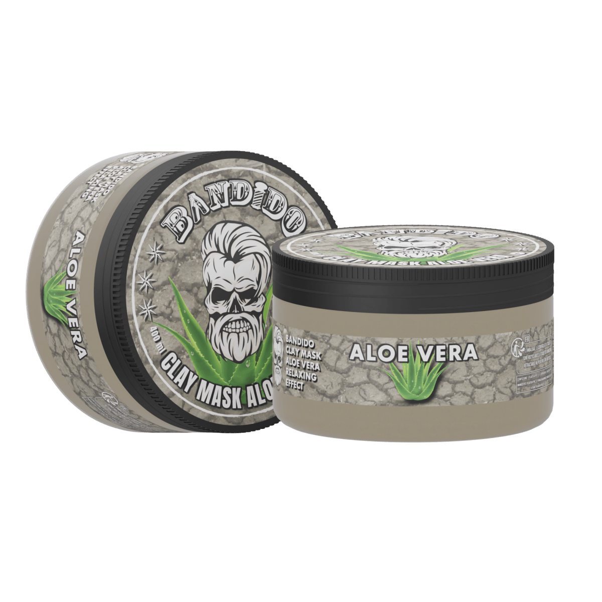 Bandido Clay Mask - Gesichtsmaske mit Alo Vera extrahierter Tonerde 400 gr - AZURUM