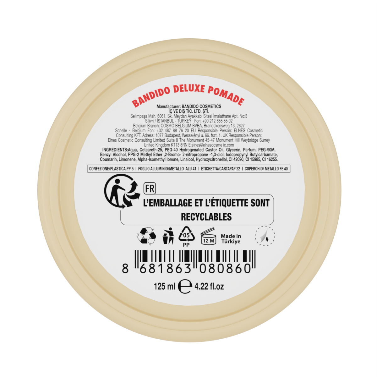 Bandido Deluxe Pomade Herren 125ml - AZURUM