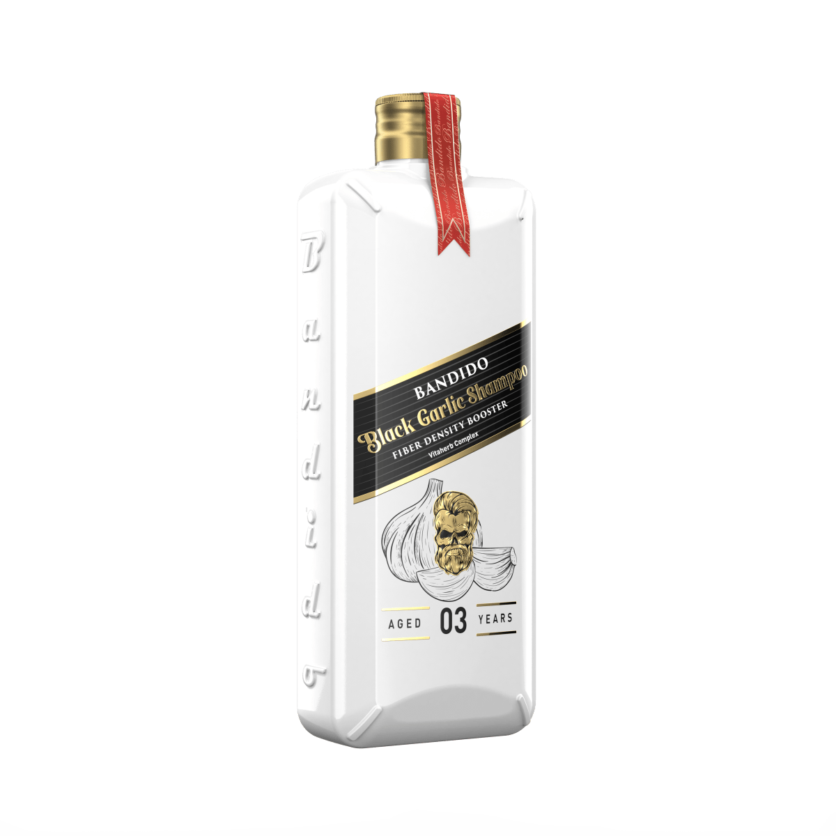 Bandido Men Black Garlic Shampoo 350ml schwarzer Knoblauchextrakt zur Stärkung des Haares - AZURUM