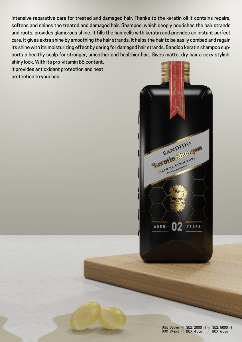 Bandido Men Keratin Shampoo 350ml - AZURUM