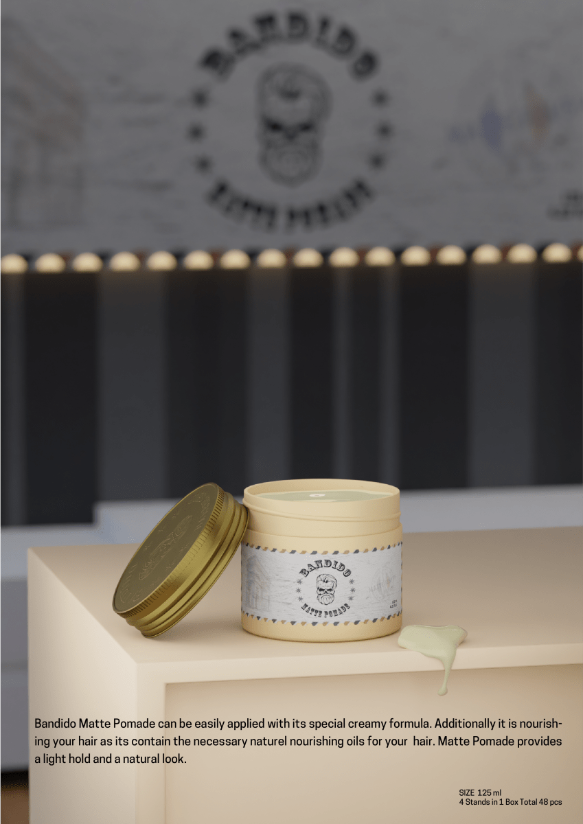 Bandido naturmatte Pomade 125ml, Haar Wax Matte Wax - AZURUM