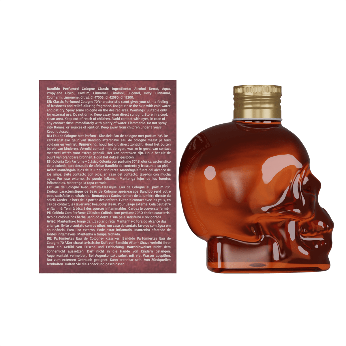 Bandido Perfumed Cologne Classic 400ml Splash | Herren After - Shave - AZURUM