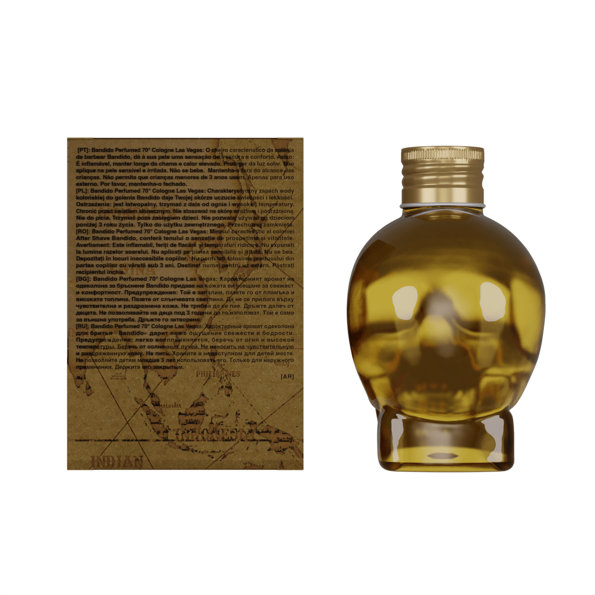 Bandido Perfumed Cologne Las Vegas 400ml Splash After Shave - AZURUM