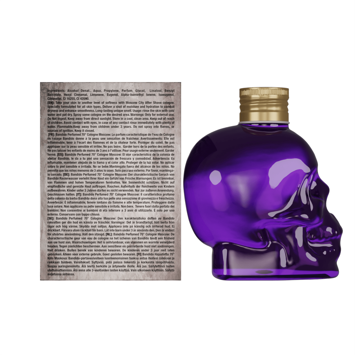 Bandido Perfumed Cologne Moscow 400ml Splash After Shave Men - AZURUM